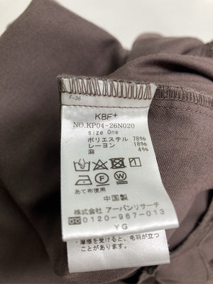 KBF＋/ケービーエフプラス/ワンピース/ワンピース/ドレス/ブラウン/One