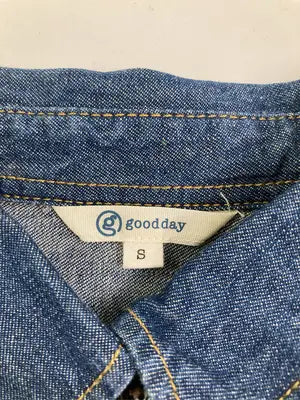 Good day/グッドデイ/シャツワンピース/ワンピース/ドレス/ブルー/S