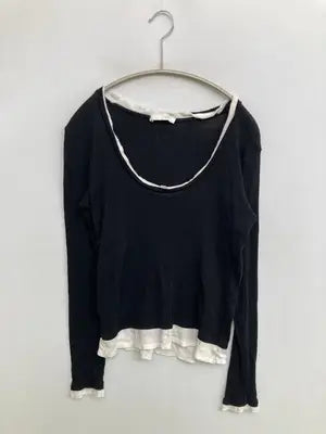 ZARA/ザラ/Tシャツ/カットソー/トップス/ブラック/M