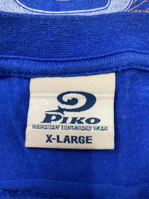 PIKO/ピコ/Tシャツ/カットソー/トップス/ブルー/X-LARGE