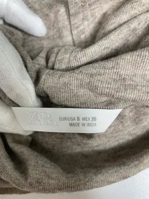 ZARA/ザラ/Tシャツ/カットソー/トップス/ベージュ/USA S