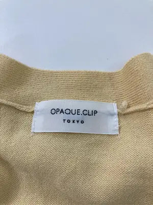 OPAQUE.CLIP/オペークドットクリップ/カーディガン/ボレロ/トップス/イエロー/38/M