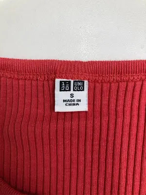 UNIQLO/ユニクロ/Tシャツ/カットソー/トップス/レッド/S