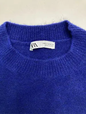 ZARA/ザラ/ニット/セーター/トップス/ブルー/EUR M/USA M/ MEX 28