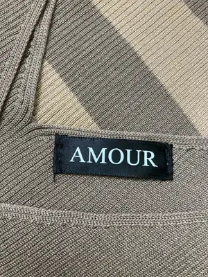 AMOUR/ワンピース/ワンピース/ドレス/ブラウン/M