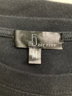ZIP FIVE/ジップファイブ/Tシャツ/カットソー/トップス/ブラック/M