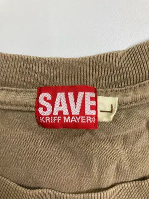 SAVE/Tシャツ/カットソー/トップス/ブラウン/L