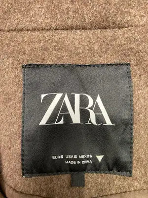 ZARA/ザラ/ステンカラーコート/ジャケット/アウター/ブラウン/EUR S