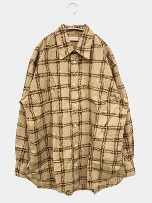 MARNI × UNIQLO/マルニユニクロ/シャツ/ブラウス/トップス/ベージュ/L