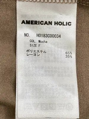 AMERICAN HOLIC/アメリカンホリック/タンクトップ/トップス/ブラウン/F