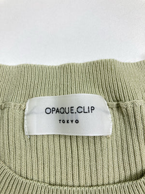 OPAQUE.CLIP/オペークドットクリップ/ニット/セーター/トップス/カーキ/38/M