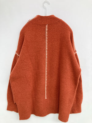 CLASSICAL ELF/クラシカルエルフ/ニット/セーター/トップス/ブラウン/M-L