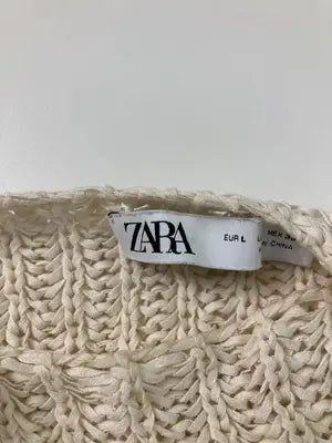 ZARA/ザラ/ニット/セーター/トップス/アイボリー/EUR L