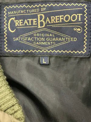 CREATE BAREFOOT/MA-1/ジャケット/アウター/カーキ/L