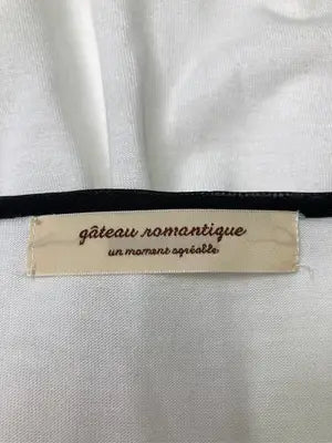 gateau romantique/Tシャツ/カットソー/トップス/ホワイト/M