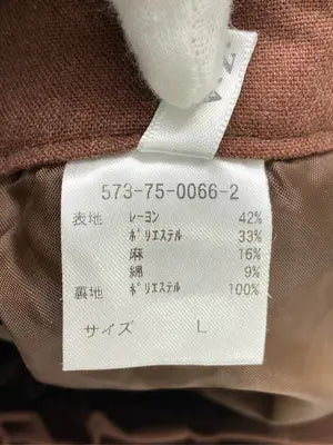 COLZA/コルザ/その他パンツ/パンツ/ブラウン/L