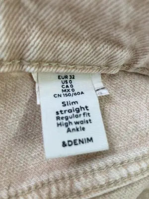 ＆ DENIM/アンドデニム/デニムパンツ/パンツ/ベージュ/EUR32/US0