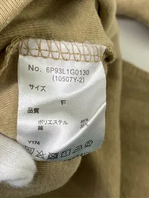 Tシャツ/カットソー/トップス/ベージュ/F