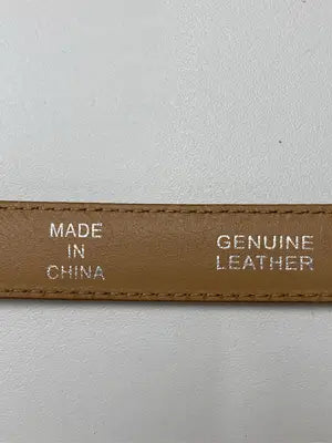 GENUINE LEATHER/ベルト/ファッション雑貨/ベージュ