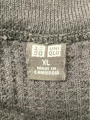 UNIQLO/ユニクロ/Tシャツ/カットソー/トップス/ブラック/XL