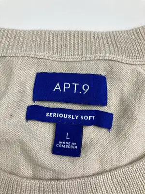 APT.9/アプトナイン/ニット/セーター/トップス/ベージュ/L