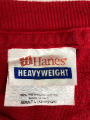 Hanes/ヘインズ/Tシャツ/カットソー/トップス/レッド/L