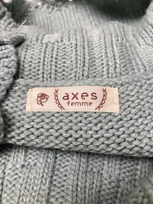 axes femme/アクシーズファム/ニット/セーター/トップス/ライトグリーン/F