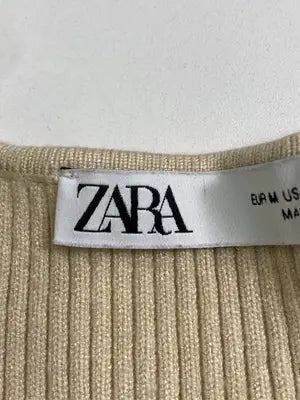 ZARA/ザラ/ニット/セーター/トップス/ベージュ/USA M