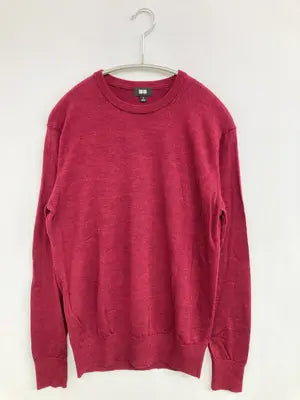 UNIQLO/ユニクロ/ニット/セーター/トップス/レッド/S