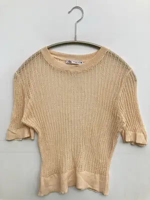 ZARA/ザラ/ニット/セーター/トップス/ベージュ/M