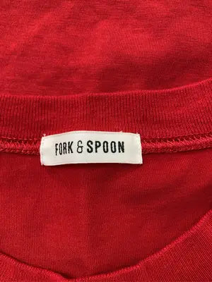 FORK&SPOON/フォークアンドスプーン/Tシャツ/カットソー/トップス/レッド/4
