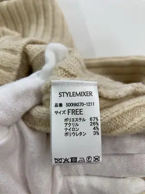 STYLEMIXER/スタイルミキサー/ニット/セーター/トップス/ベージュ/FREE
