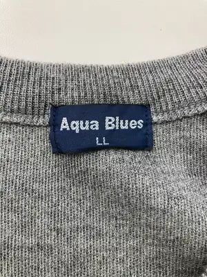 AQUA BLUES/ニット/セーター/トップス/グレー/LL