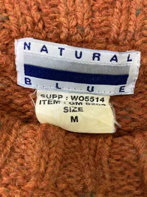 NATURE BLUE/ニット/セーター/トップス/ブラウン/M