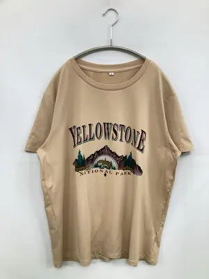 Tシャツ/カットソー/トップス/ベージュ/M