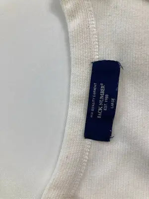 BACK NUMBER/バックナンバー/Tシャツ/カットソー/トップス/アイボリー/L