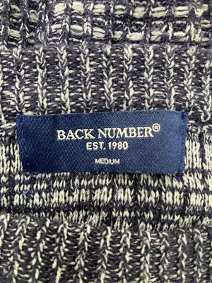 BACK NUMBER/バックナンバー/ニット/セーター/トップス/ネイビー/MEDIUM