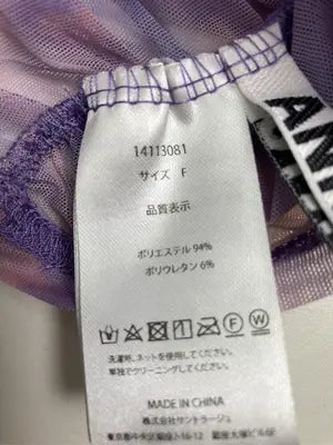 ANNA SUI NYC/Tシャツ/カットソー/トップス/パープル/F
