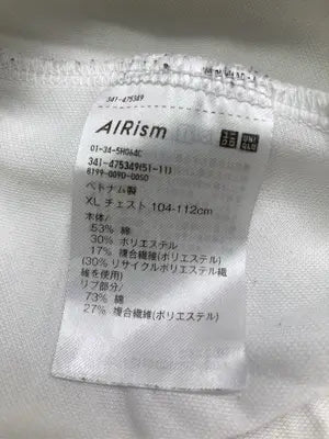 UNIQLO/ユニクロ/Tシャツ/カットソー/トップス/ホワイト/XL