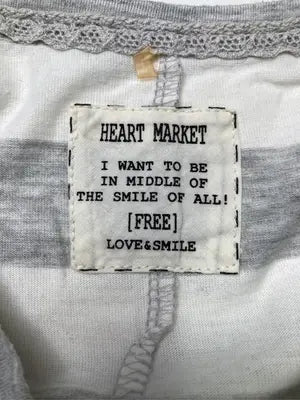 HEART MARKET/ハートマーケット/Tシャツ/カットソー/トップス/グレー/F