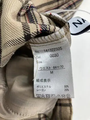 NAVY/ネイビー/スラックス/パンツ/ベージュ/M   ウエスト64～70
