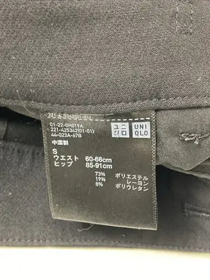 UNIQLO/ユニクロ/スラックス/パンツ/ブラック/S