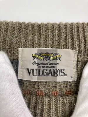 VULGARIS/ニット/セーター/トップス/ブラウン/L
