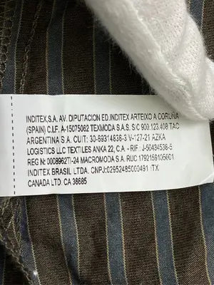 ZARA/ザラ/シャツ/ブラウス/トップス/ブラウン/USA XL
