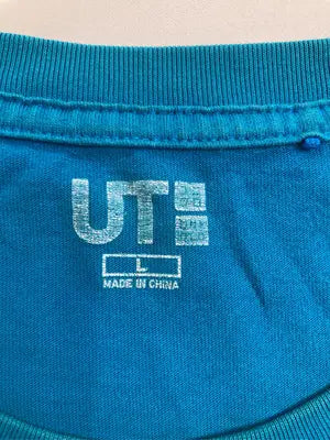 UNIQLO UT/ユニクロユーティー/Tシャツ/カットソー/トップス/スカイブルー/L