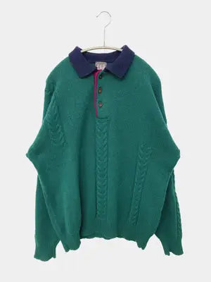 GAP/ギャップ/ニット/セーター/トップス/グリーン/L