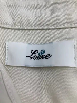 Loose/ルース/シャツ/ブラウス/トップス/アイボリー/M