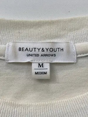 BEAUTY&YOUTH/ビューティーアンドユース/Tシャツ/カットソー/トップス/アイボリー/M