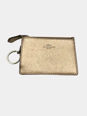 COACH/コーチ/パスケース/財布/小物/ゴールド