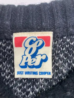 COOPER/クーパー/ニット/セーター/トップス/ブラック/F  チェスト88～96　身長165～175